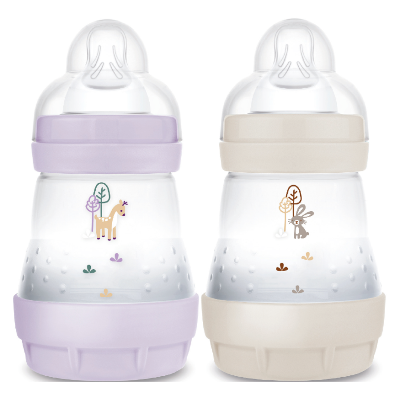 Easy Start Organic Baby Bottle - Anti-colic - 0+ Months - MAM - 2x160 ml