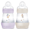 Easy Start Organic Baby Bottle - Anti-colic - 0+ Months - MAM - 2x160 ml