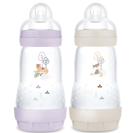 Easy Start Organic Baby Bottle - Anti-colic - 2+ Months - MAM - 2x260 ml