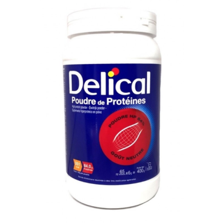  Poudre de protéines - Delical - 400g (65 doses x 6g) - Picot