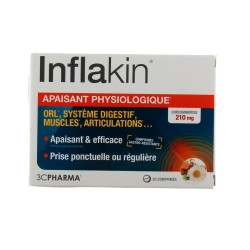 Inflakin - Inflammatory Conditions - 3 Chênes Pharma - 30 Tablets 3 Chênes