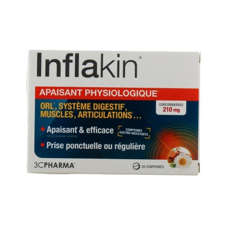  Inflakin - Etats Inflammatoires - 3 Chênes Pharma - 30 Comprimés - 3 Chênes