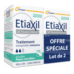 Traitement Transpiration Excessive - Détranspirant - Etiaxil - 2x15 ml