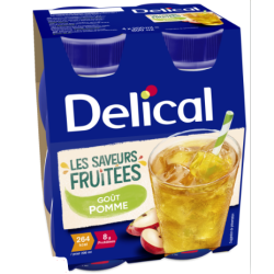 Boisson fruitée - Goût Pomme - Délical - 4 x 200ml