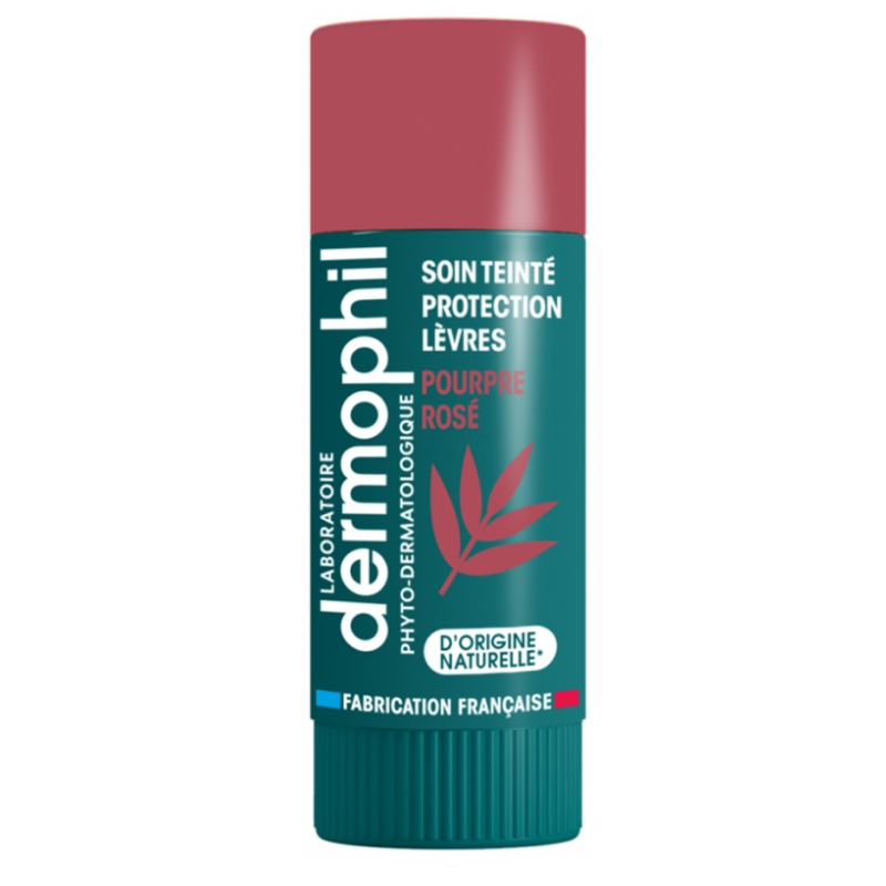 Lip Stick - Tinted Care - Rosy Purple - Dermophil - 4g