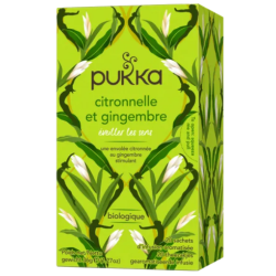 Lemongrass Ginger Herbal Tea - Organic - Pukka - 20 teabags