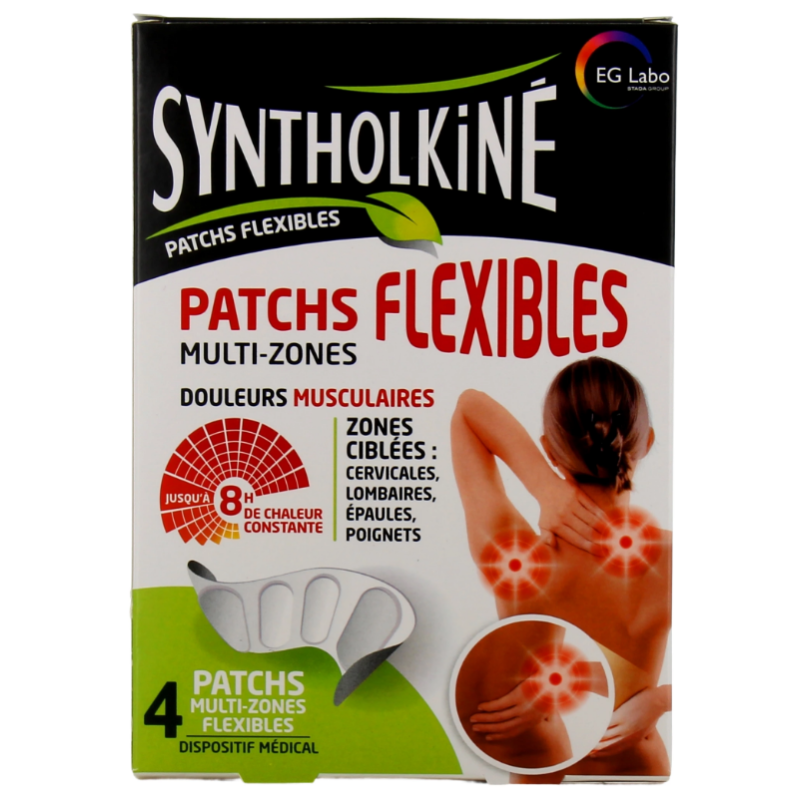 Patchs Flexibles - Multi-Zones - Syntholkiné - 4 Patchs Multi-zones flexibles