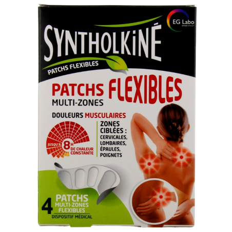Patchs Flexibles - Multi-Zones - Syntholkiné - 4 Patchs Multi-zones flexibles