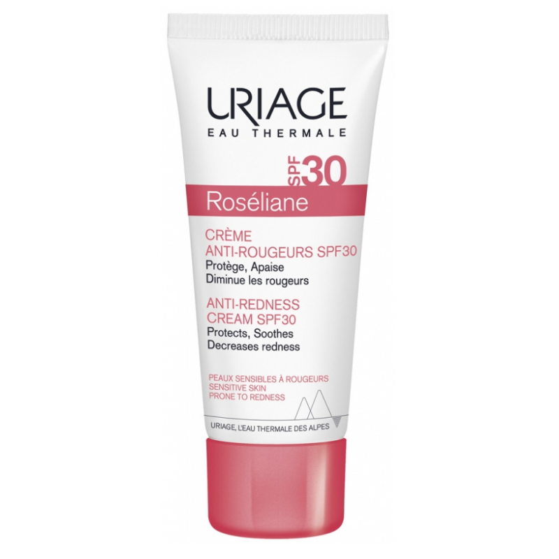 Crème Anti-rougeurs SPF 30 - Roséliane - Protège & Apaise - Uriage - 40 ml
