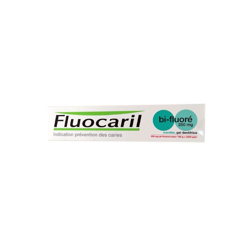 Mint Fluocaril Bi-Fluorinated Gel Toothpaste  250mg, 125 ml Fluocaril