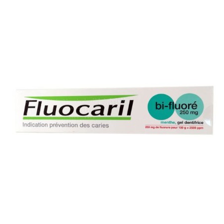 Mint Fluocaril Bi-Fluorinated Gel Toothpaste  250mg, 125 ml Fluocaril