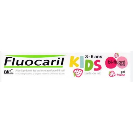 Toothpaste - Protect Milk Teeth - Strawberry Gel - Children 0-6 years - Fluocaril - 50 ml Fluocaril