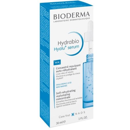 Hydrabio Hyalu+ Serum - Concentré Repulpant Auto réhydratant - Bioderma - 30 ml