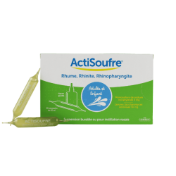Actisoufre 4mg/50mg per 10ml of Drinkable or Nasal Solution, Box of 30 vials Climarome