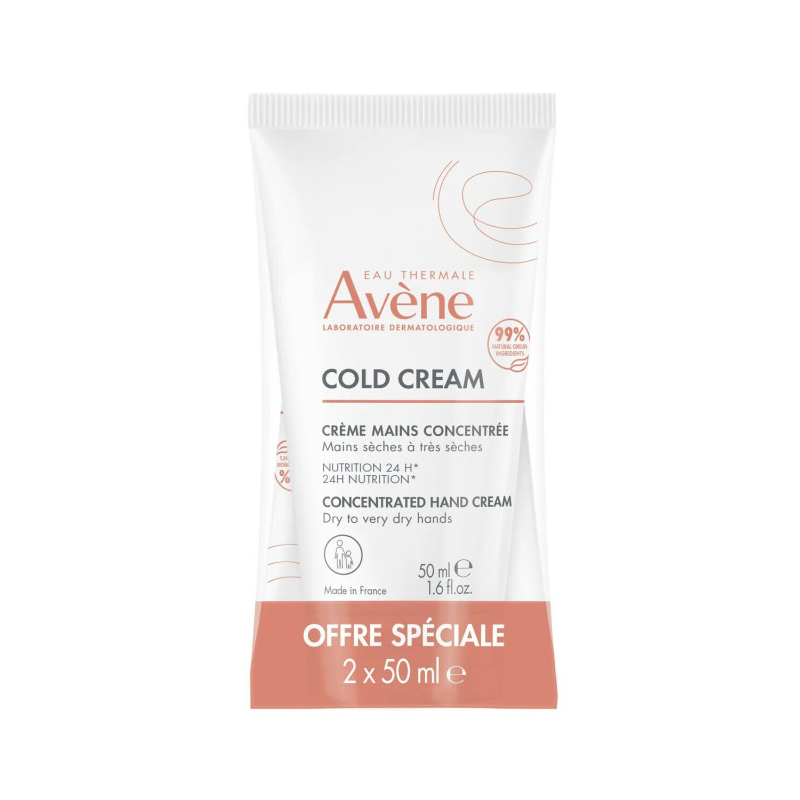 Concentrated Hand Cream Cold Cream - Avène - 2 X 50 ml Avène