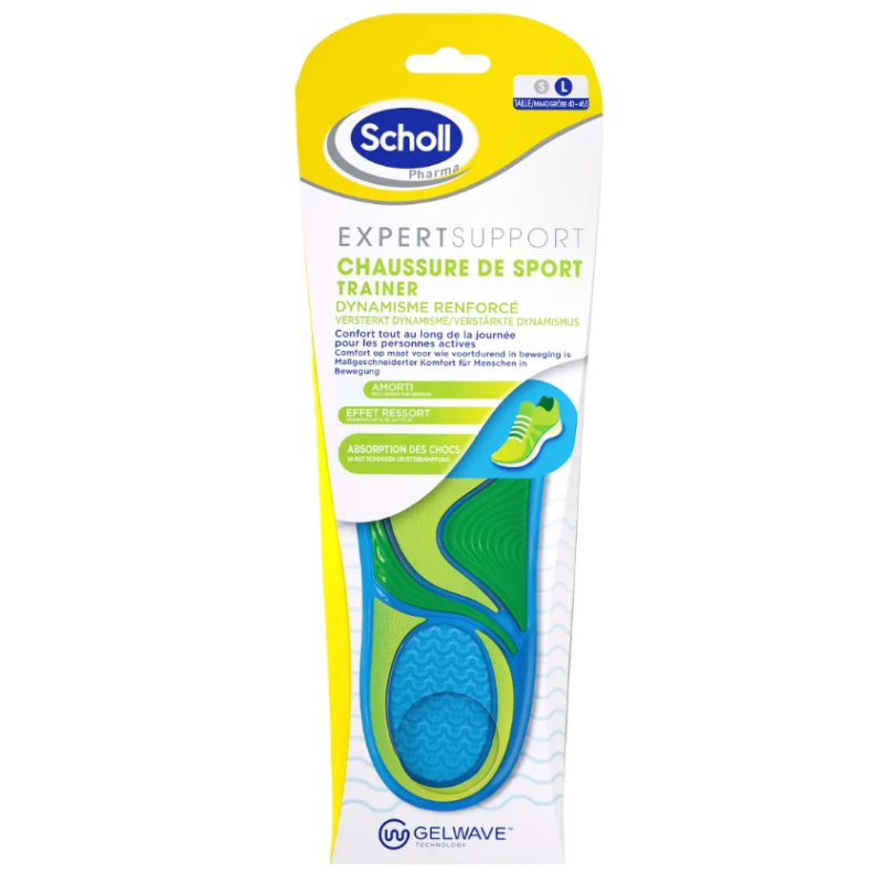Sport Shoe Insoles - Size 40-46.5 - Scholl - 1 Pair