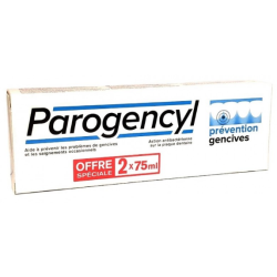 Dentifrice Prévention Gencives - Préient des problèmes de Gencives - Parogencyl - 2x75 ml
