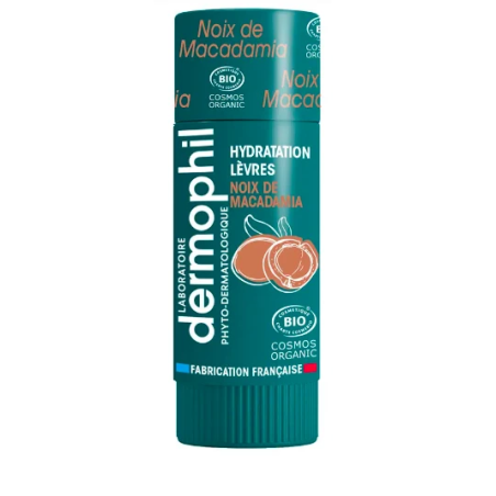 Stick Lèvres -Lèvres Sensibles - Goût Noix De Macadamia - Dermophil Indien - 4 g