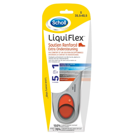 Semelle LiquiFlex - Soutien Renforcé - Pointure 35.5,40.5  - Scholl - 1 Paire