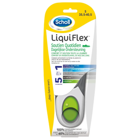 LiquiFlex Insole - Daily Support - Size 35.5,40.5 - Scholl - 1 Pair