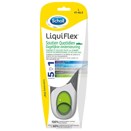 Semelle LiquiFlex - Soutien Quotidien - Pointure 41,46.5 - Scholl - 1 Paire