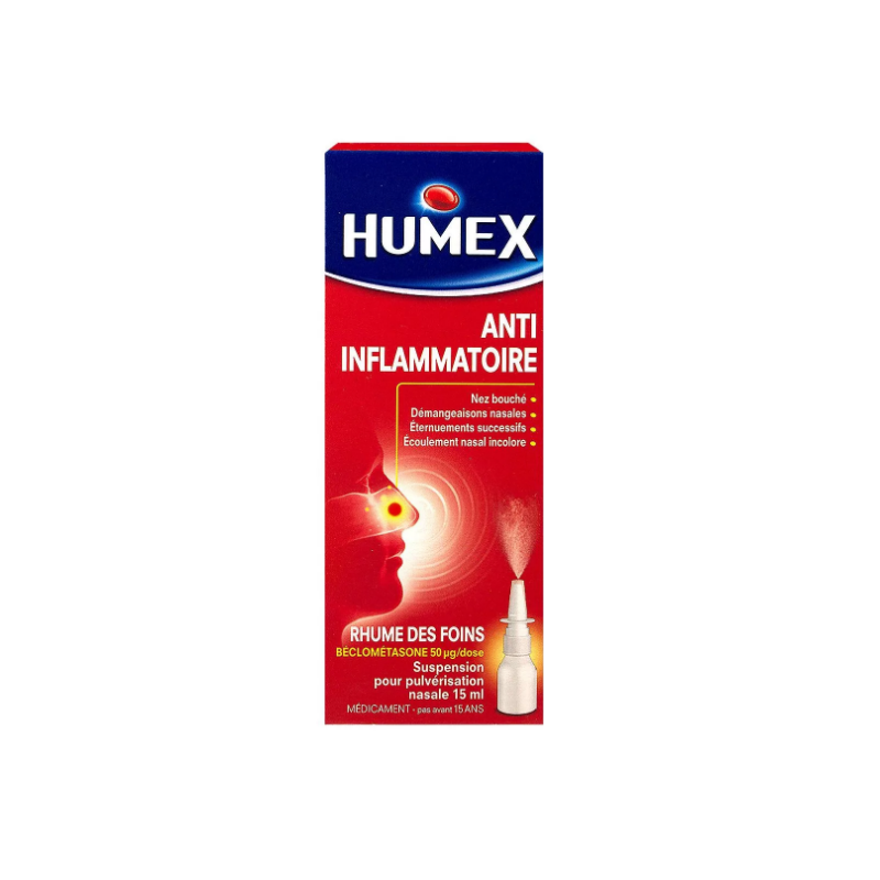 Humex for Hay fever, Anti-inflammatory, Beclometasone, Nasal Spray Solution, 100 doses