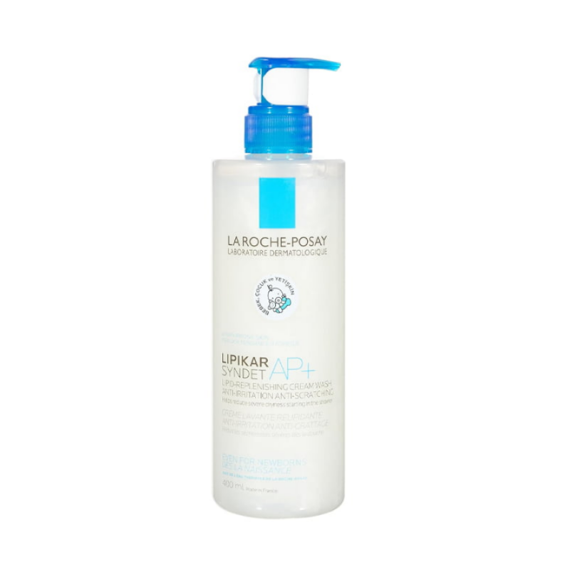 Lipikar Syndet AP + Anti-Irritation Anti-Scratching  Relipidating Cleansing Cream  La Roche-Posay, 400 ml
