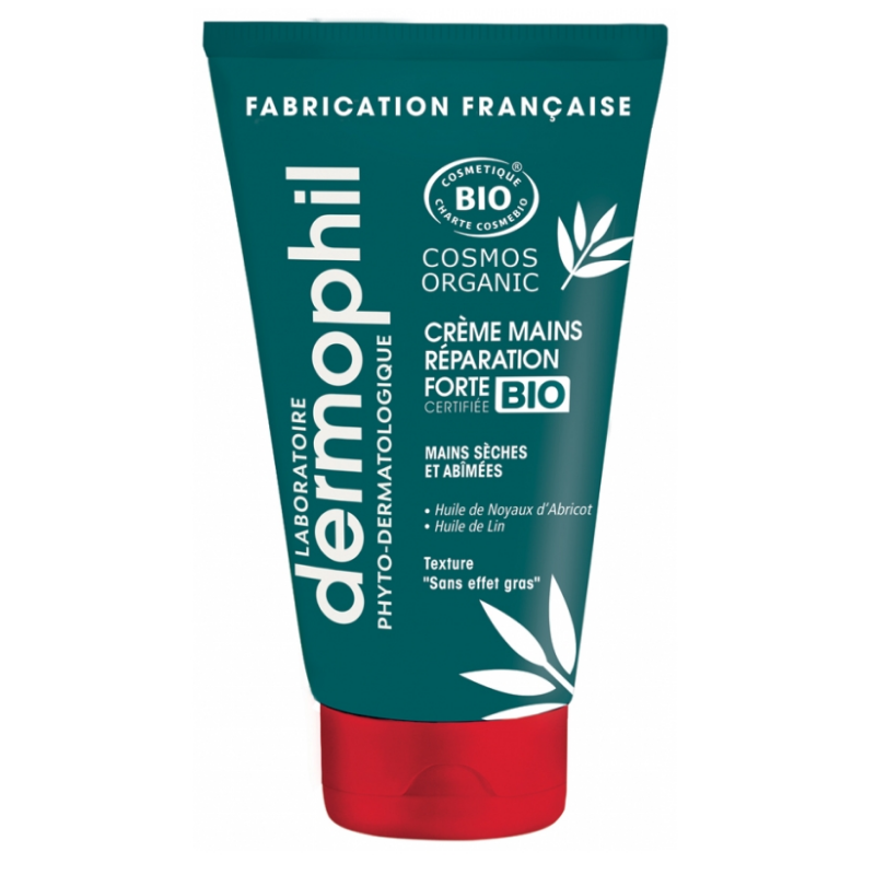 Hand Cream - Organic Strong Repair - Dry & Damaged Hands - Dermophil - 75 ml