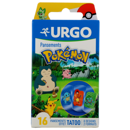 Pokémon Dressings - Urgo - 2 Sizes - 16 Dressings