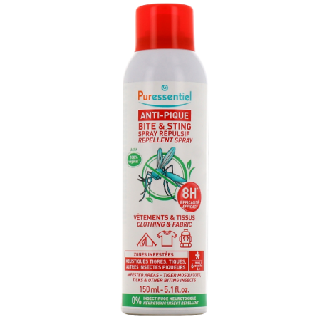 Spray Répulsif Vêtements & Tissus Anti-Pique - Puressentiel - 150ml