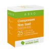 Non woven compresses - 10 x 10 cm - 25 sachets of 2 - Green Mark