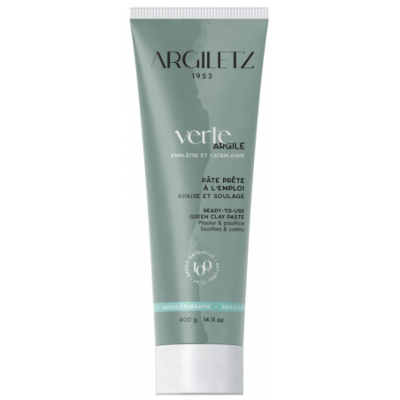 Pâte d'Argile Verte - Visage Et Corps - Prête à l'Emploi - Argiletz - 400G