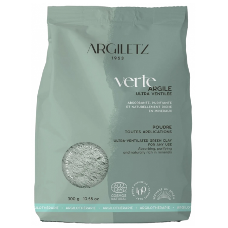Argile Verte Naturelle - Visage Et Corps - Argiletz - 300 G