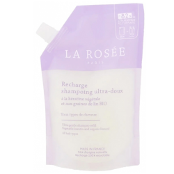 Recharge Shampoing Ultra-doux - Tous types de Cheveux - La Rosée - 400 ml