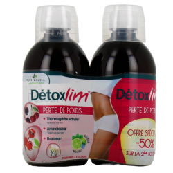 Perte de Poids Detoxlim - Draineur & Amincisseur - 3Chênes - 2x500 ml