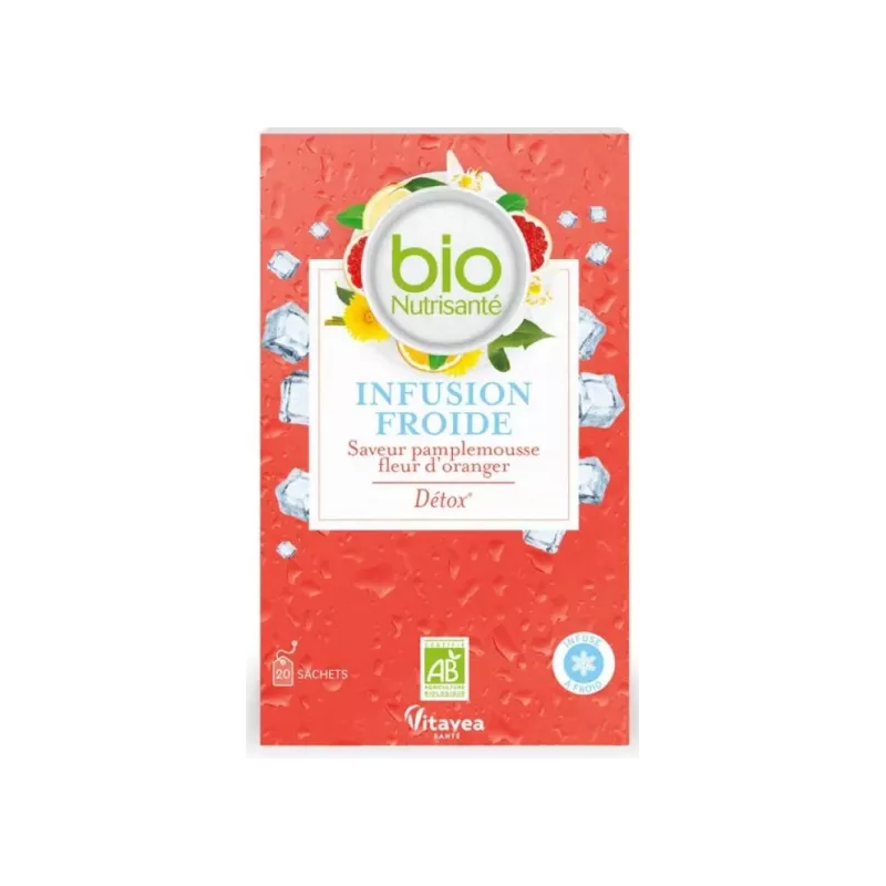 Infusion Froide Bio - Détox - Nutrisanté - 20 sachets