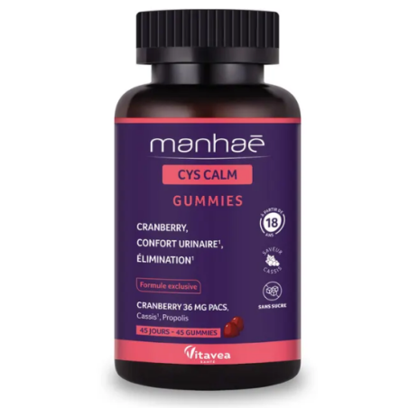 Cys Calm - Confort Urinaire - Elimination - Manhaé - 45 Gummies