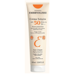 Crème Solaire - Haute Protection - SPF 50 - Embryolisse - 100 ml + Lait Crème Concentré offert