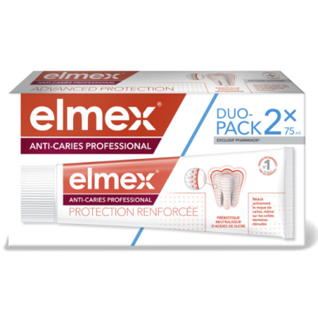 Dentifrice - Anti-Caries Professional - Elmex - 2x75 ml