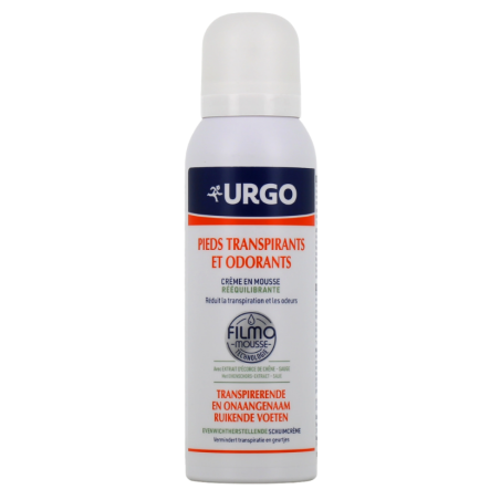 Crème Mousse - Rééquilibrante - Pieds Transpirants & Odorants - Urgo - 125 ml