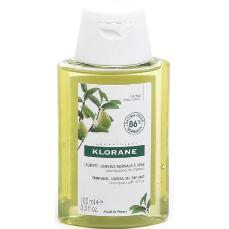 Shampooing à la Pulpe de Cédrat - Cheveux Gras - Klorane - 100 ml