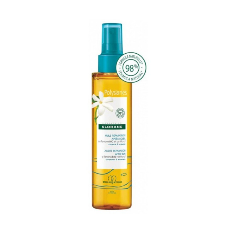 Huile Réparatrice Après Soleil - Au Monoï - Klorane - 150 ml