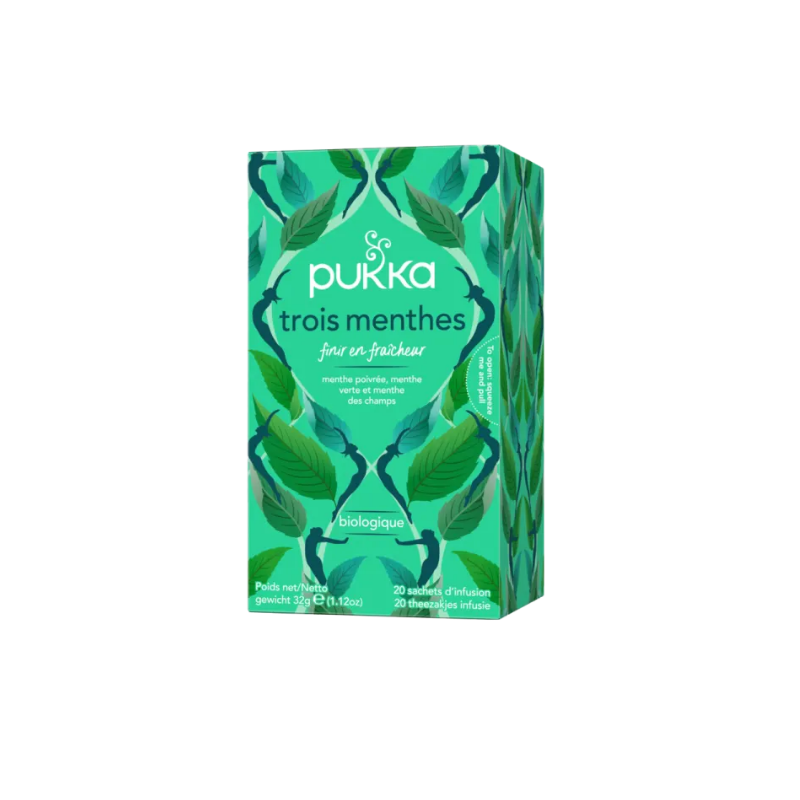 Tisane Trois Menthe - Bio - Pukka - 20 Sachets