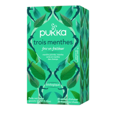 Tisane Trois Menthe - Bio - Pukka - 20 Sachets