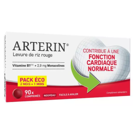 Arterin - Fonction Cardiaque Normale - Oméga - 90 comprimés