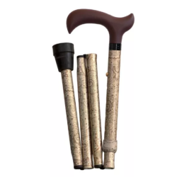 Folding Cashmere Cane - Derby Handle - Herdegen - 1 unit