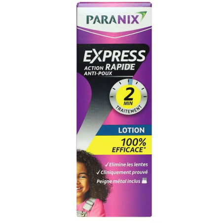 Lotion Traitement - Anti Poux et Lentes - Paranix Express - 95 ml
