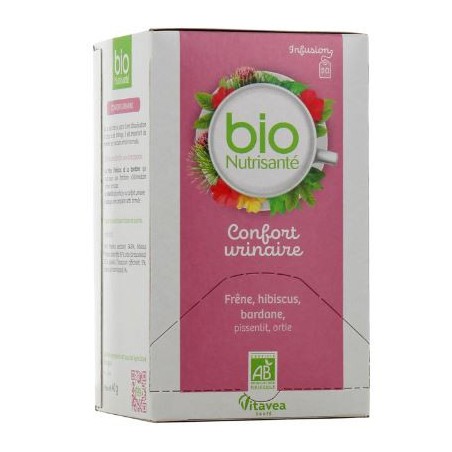 Infusion Bio Confort Urinaire - Nutrisanté - 20 sachets