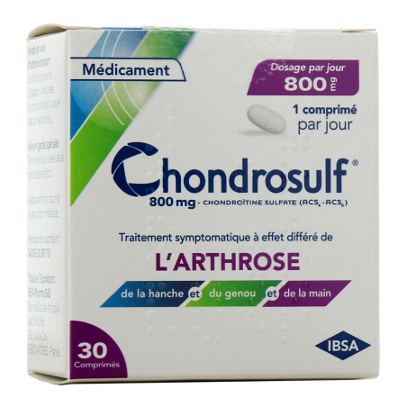 Chondrosulf 800 mg - Symptomatic Treatment of Osteoarthritis - 30 Tablets