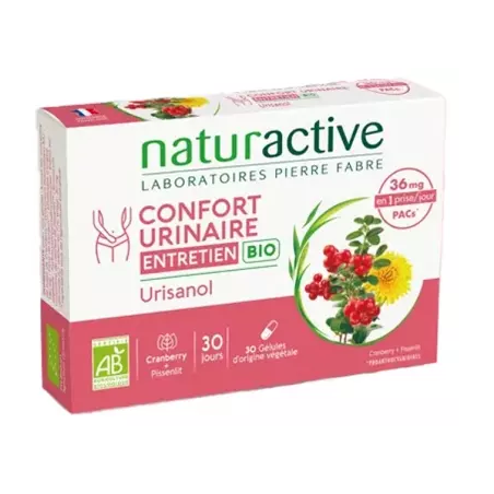 Urinary Comfort Maintenance - Urisanol - Naturactive - 30 Capsules